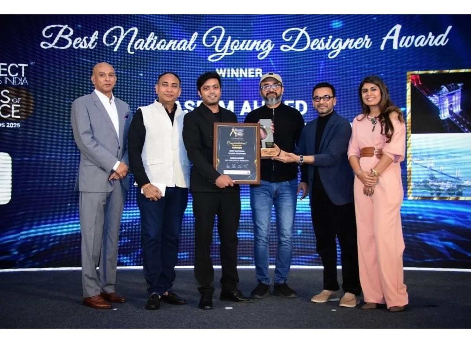 !!BEST NATIONAL YOUNG DESIGNER!!<br>A proud moment for AACS as Aseem is recognised as the Best National Young Designer at the Aces of Space Awards 2025 in Mumbai by Architect & Interiors magazine