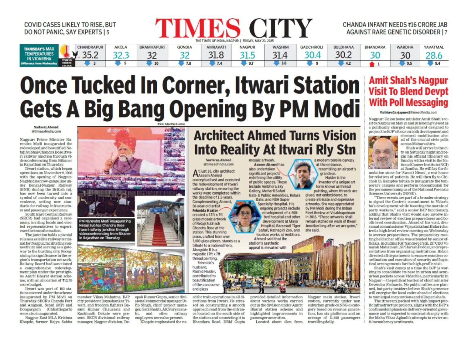 Designed by AACSPL, Netaji Subhash Chandra Bose Itwari Station in Nagpur has been comprehensively redeveloped and was inaugurated by the Hon’ble Prime Minister of India, Narendra Modi.