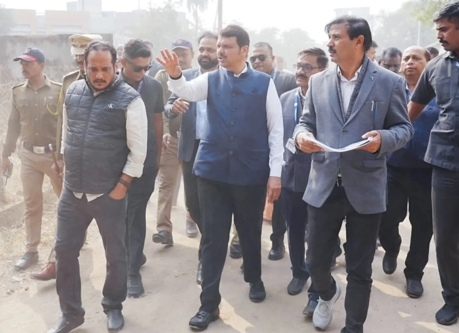 Hon. Devendra Fadnavis visits IGGMCH (Indira Gandhi Government Medical College and Hospital), to inspect the ongoing works.