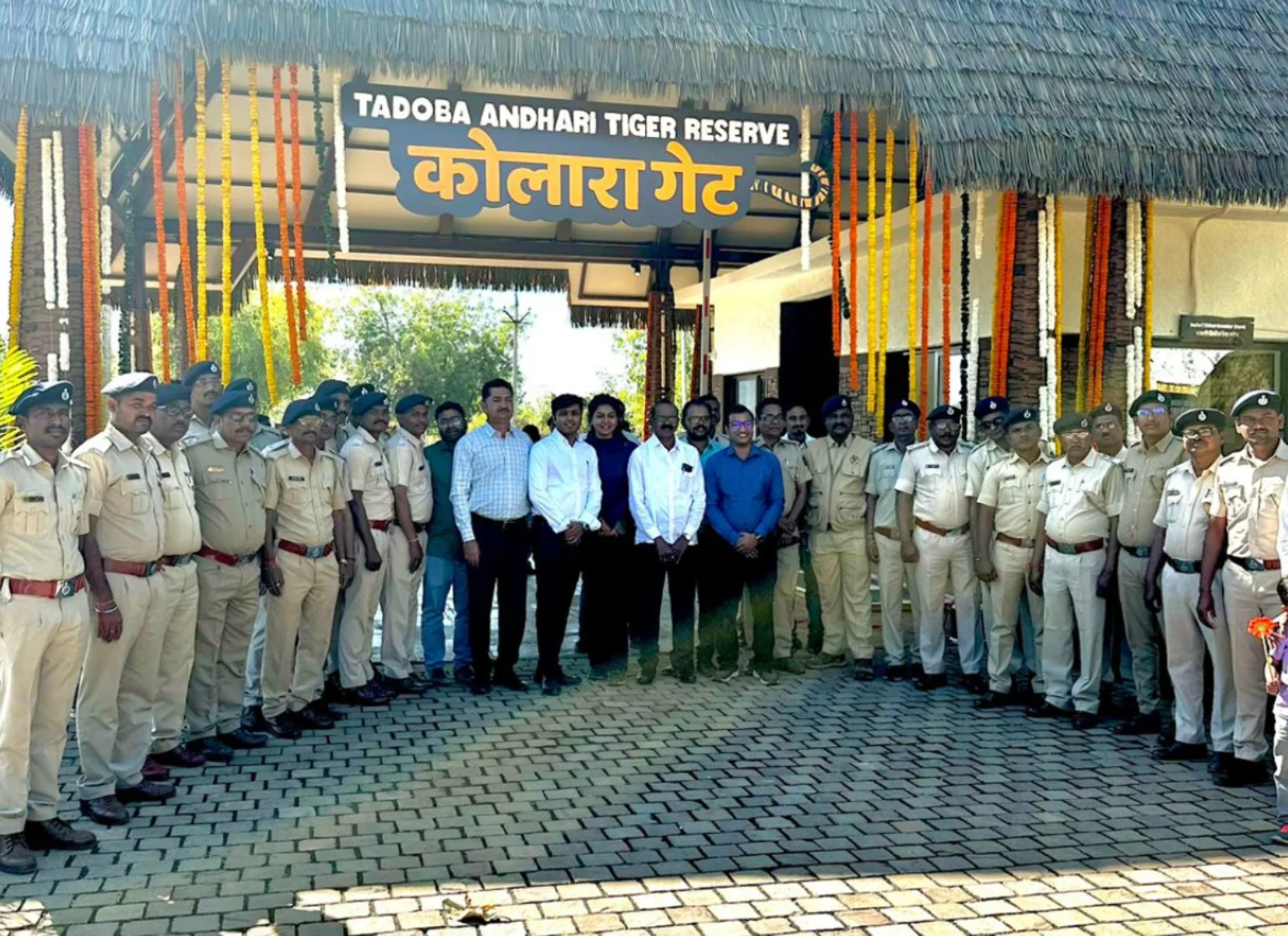 Inauguration of Kolara Gate at chimur, Tadoba.