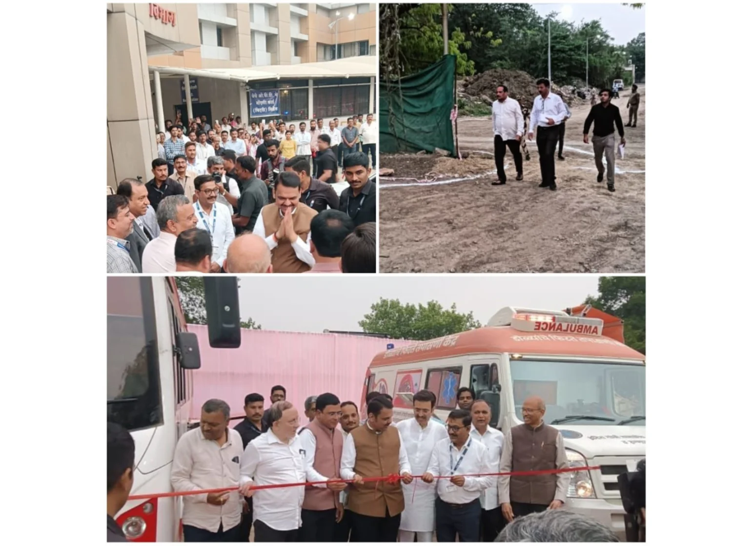 The Hon’ble CM of Maharashtra, Shri Devendra Fadnavis, visited IGGMCH, Nagpur to review the ongoing development works.